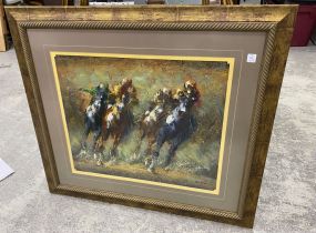 Painting of Race Horses by Brittan