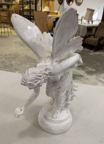 White Plaster Angel Statue