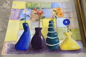 Linda Kirby Still Life Painting of Flower Vases