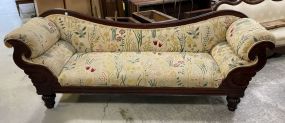 Antique Double Scroll Arm Sofa