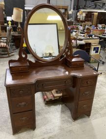 Vintage Mahogany Vanity Dresser