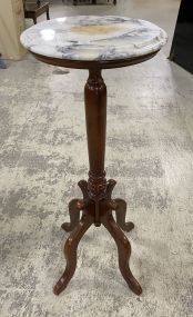 Cherry Marble Top Plant Stand