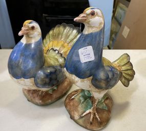 Pair of Italy Bird Figurines