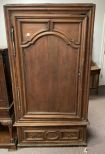 Late 1800's English Single Door Armoire