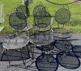 5 Wrought Iron Patio Chairs