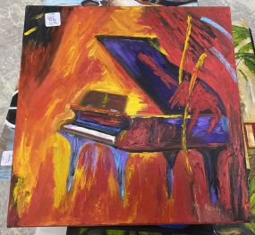 Linda Kirby Painting of Piano