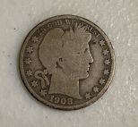 1908-O Barber Half Dollar