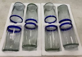 Eight Decorative Glass Cups