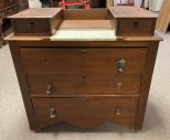 Victorian Style Mahogany Vanity Dresser