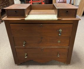 Victorian Style Mahogany Vanity Dresser