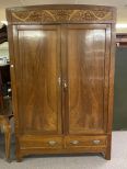 Large Antique Double Door Armoire