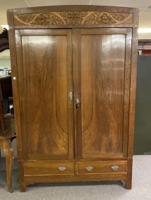 Large Antique Double Door Armoire