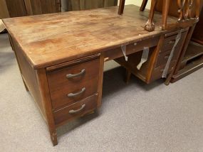 Mid 1900's Mahogany Executive Desk