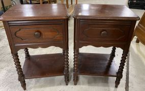 Pair of Vintage Mahogany Side Tables
