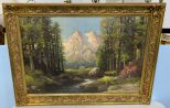 Robert Wood Landscape Print on Board