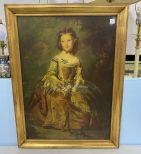 Antique Reproduction Print of Portrait Girl