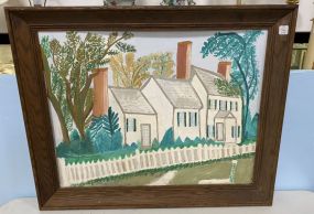 Hattie Magee 1964 Painting of Home