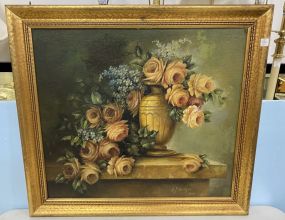 G. J. Ginthen 1938 Floral Still Life Painting