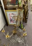 8 Arm Gold Gilt Chandelier