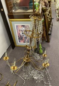 8 Arm Gold Gilt Chandelier