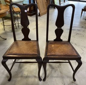 Pair of Antique Queen Anne Chairs