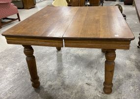 Antique Oak Square Kitchen Table