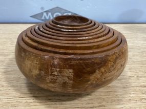 Nest of Wood Serving Bowls