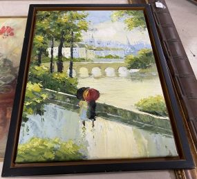 Linda Kirby Painting of Waterway View