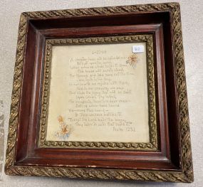 Psalm 127:1 Print 6/10/63 Framed