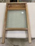 Antique Glass Wash Board