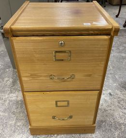 Pine Two Drawer File Cabinets