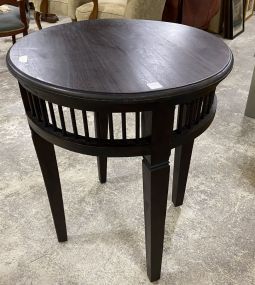 Round Indonesia Lamp Table
