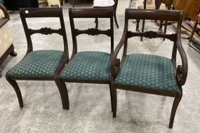 Three Sheraton Style Dining Chairs