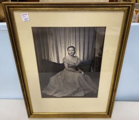 Early 1900's Framed Photograph of Lady