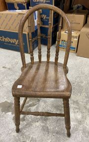 Colonial Style Vintage Bentwood Accent Chair
