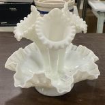 Milk Glass Epergne