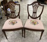 Pair of Shield Back Dining Chairs