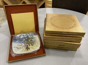 6 Christmas Around The World Collector Plates
