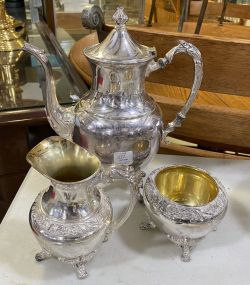 Heritage Tea Pot, Creamer, and Sugar