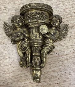 Gold Gilt Polyfoam Cherub Wall Shelf