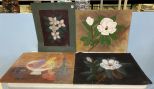 Four Unframed Hattie Magee Artworks