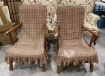 Pair of Vintage Cherry Arm Chairs