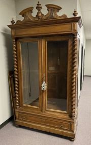 Antique Victorian Style Doll Cabinet