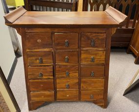 Modern Indonesian Wall Console Cabinet