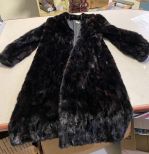 Untagged Black Mink Long Coat