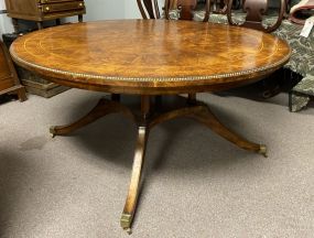 Beautiful Burl finish Pedestal Table