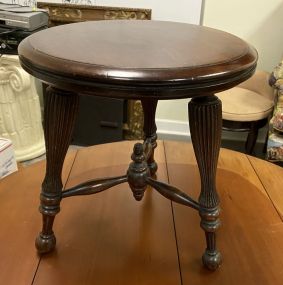 Mahogany Round Piano Stool