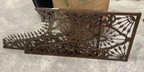 Pair of Ornate Wood Corner Pieces