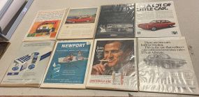 Auto and Cigarette Advertise Posters