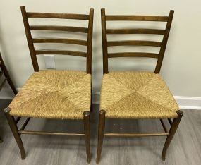 Two Vintage Gio Ponti Style Side Chairs